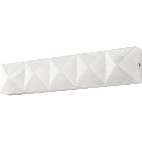 Gypsum LED 5 inch Vintage Brass ADA Wall Sconce Wall Light