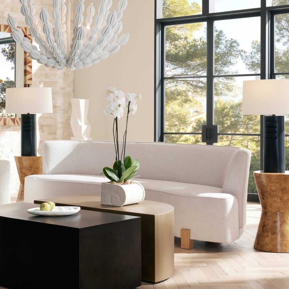 Claude Heron Linen Sofa