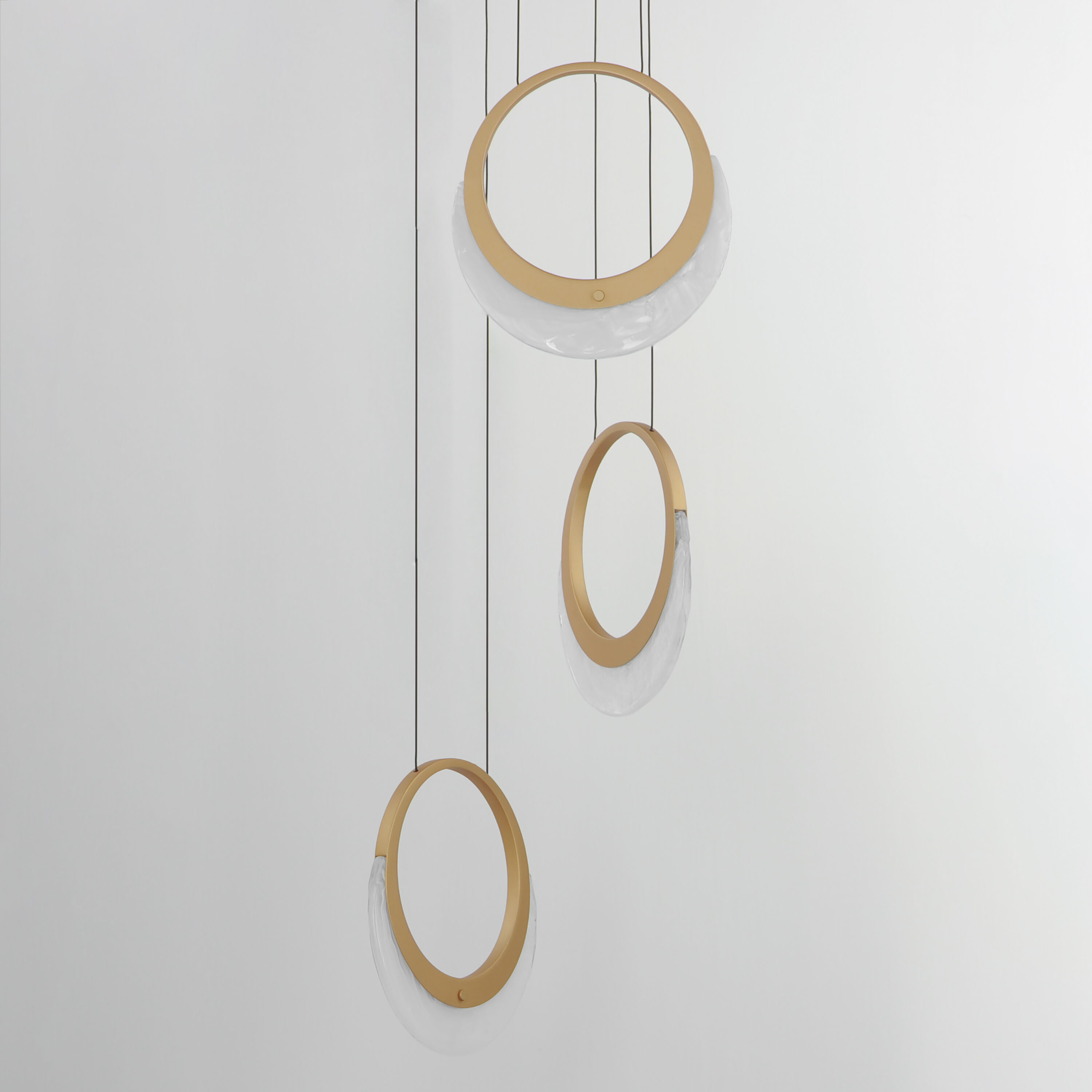 Lyra LED 12.5 inch Gold Multi-Light Pendant Ceiling Light