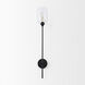 Clyde 8 inch Black Wall Sconce Wall Light