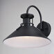 Canton LED 11 inch Matte Black and White Outdoor Wall