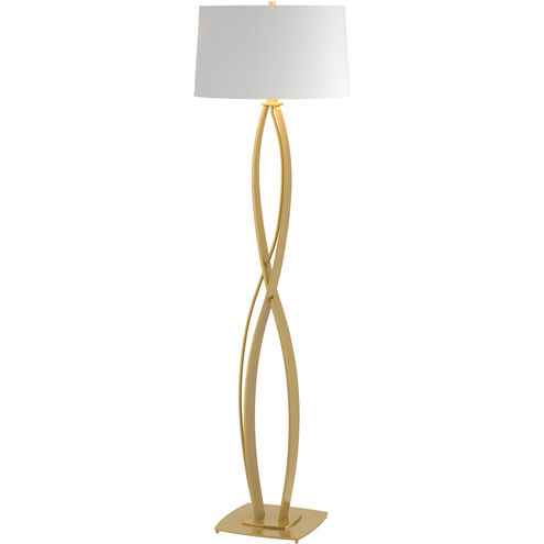 Almost Infinity 59.5 inch 150 watt Modern Brass Floor Lamp Portable Light in Natural Anna
