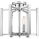 Benson 3 Light 13 inch Polished Nickel Semi-Flush Ceiling Light, Essentials