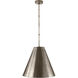 Thomas O'Brien Goodman 1 Light 18 inch Antique Nickel Hanging Shade Ceiling Light, Medium