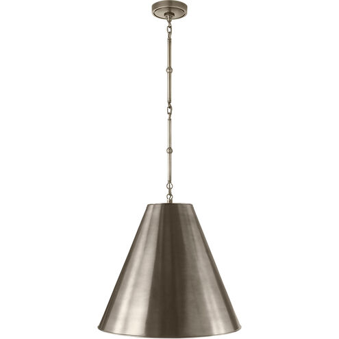 Thomas O'Brien Goodman 1 Light 18 inch Antique Nickel Hanging Shade Ceiling Light, Medium