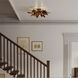 Seraphine 6 Light 29.5 inch Weathered Gold Flush Mount Ceiling Light