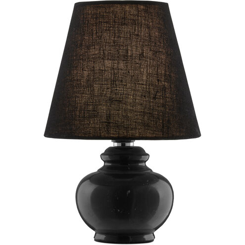 Piccolo 9 inch Black Marquina Mini Table Lamp Portable Light