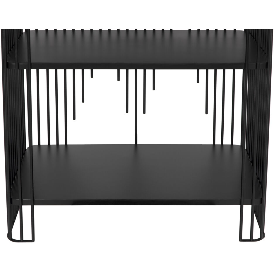 Mila Matte Black Bookcase