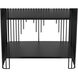 Mila Matte Black Bookcase