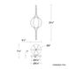 Skyla LED 7.63 inch Vintage Brass Wall Sconce Wall Light