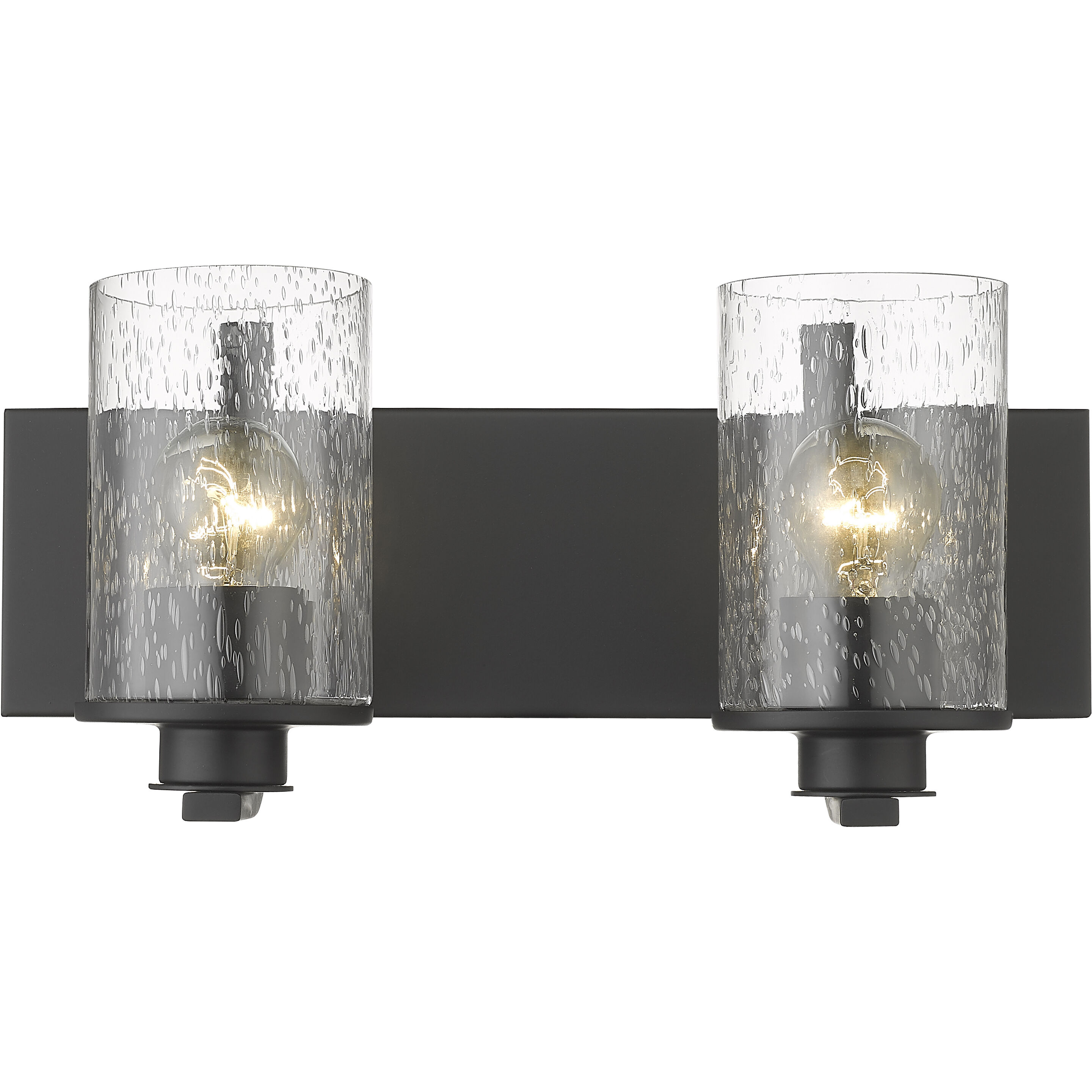 Beckett 2 Light 16 inch Matte Black Vanity Wall Light