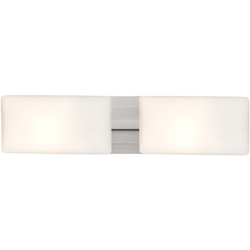 Lido 2 Light 21 inch Satin Nickel Vanity Lighting Wall Light in Incandescent