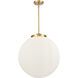 Franklin Restoration Beacon LED 18 inch Satin Gold Statement Pendant Ceiling Light in Matte White