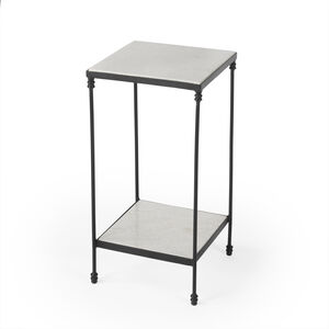 Larkin Marble & Iron 24 X 12 inch Metalworks Accent Table