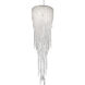 Chantant 5 Light Polished Stainless Steel Pendant Ceiling Light in Optic, Strand