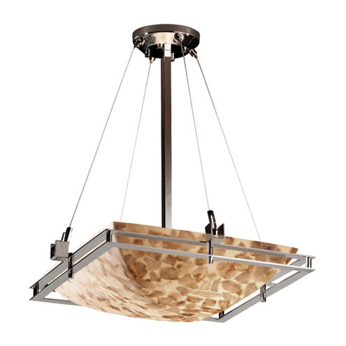 Alabaster Rocks LED 22 inch Brushed Nickel Pendant Ceiling Light