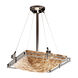 Alabaster Rocks LED 22 inch Brushed Nickel Pendant Ceiling Light