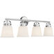 Kaden 4 Light 34 inch Polished Chrome Bathroom Vanity Light Wall Light, Essentials