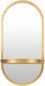 Annapurna 24 X 12 inch Gold Mirror, Oval