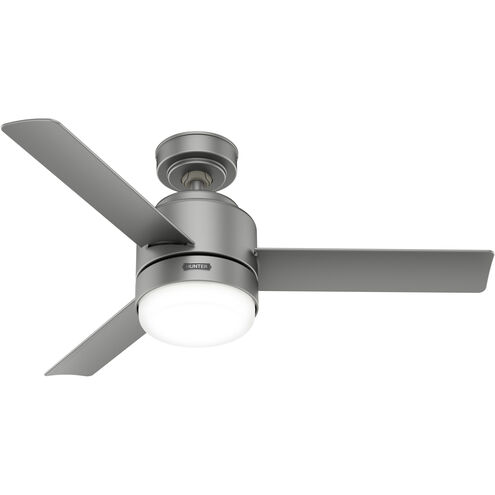 Gilmour 44 inch Matte Silver Outdoor Ceiling Fan