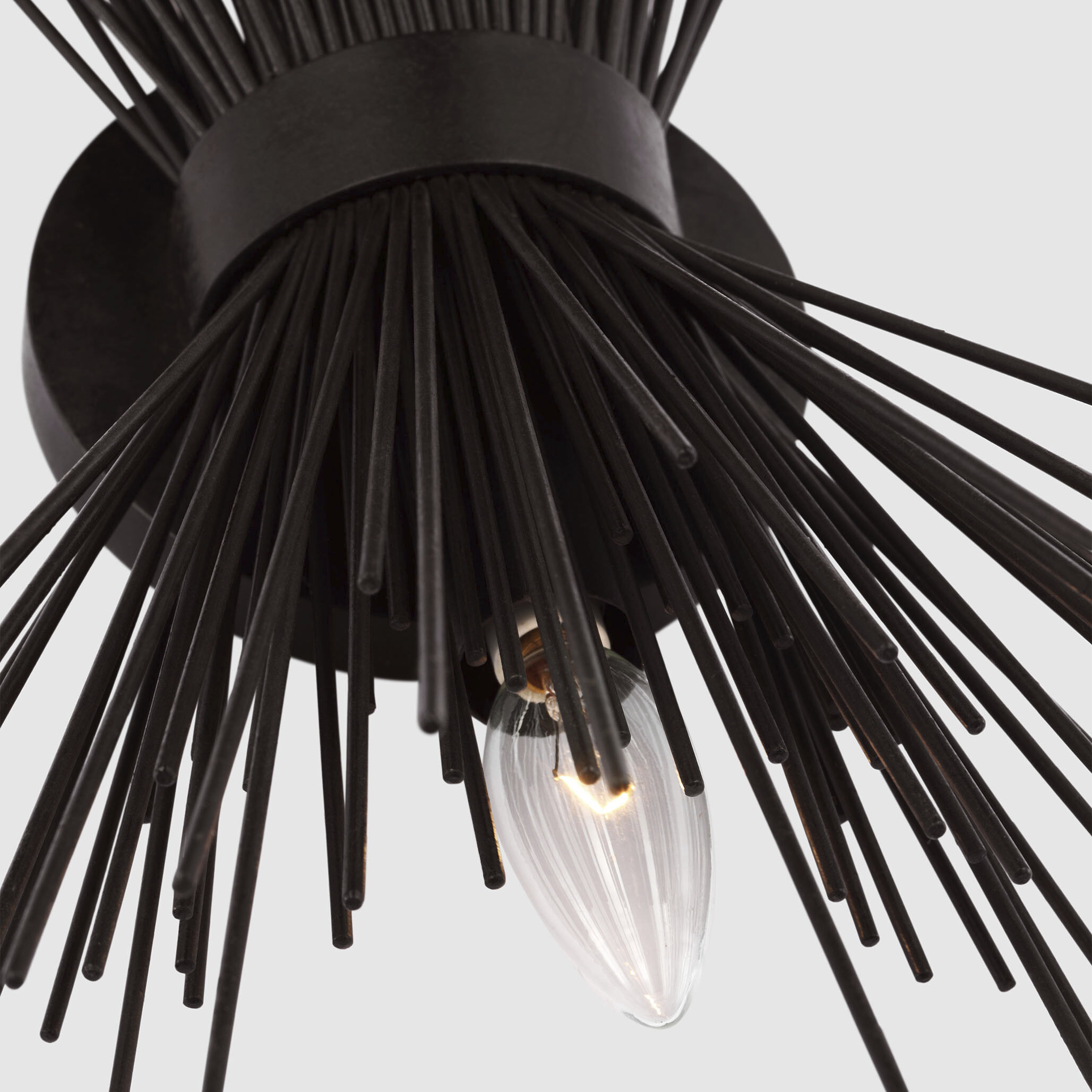 Kelly Wearstler Strada LED 8 inch Aged Iron Sconce Wall Light, Medium