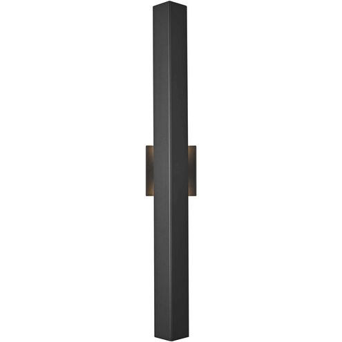 Troy 2 Light 30 inch Black Outdoor Wall Sconce