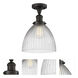 Franklin Restoration Seneca Falls 1 Light 10 inch Oil Rubbed Bronze Semi-Flush Mount Ceiling Light, Franklin Restoration