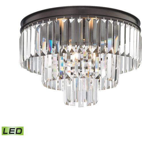Palacial LED 19 inch Oil Rubbed Bronze Semi Flush Mount Ceiling Light