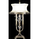 Beveled Arcs 37 inch 60 watt Silver Table Lamp Portable Light