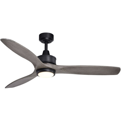 Curtiss 25.2 inch Black with Washed Gray Blades Ceiling Fan