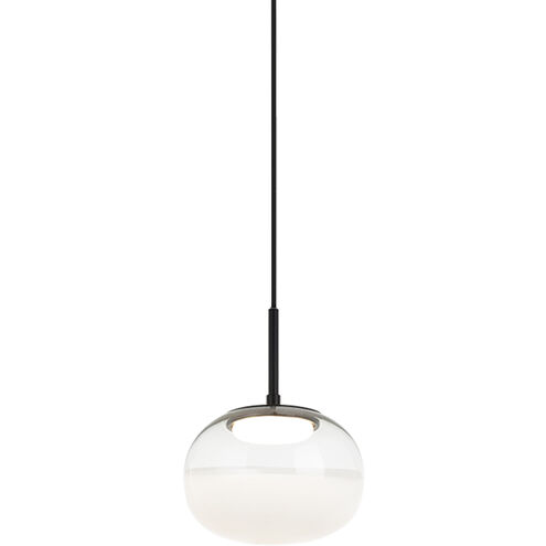 Jayce LED 7.88 inch Matte Black Pendant Ceiling Light in Matte Black with White