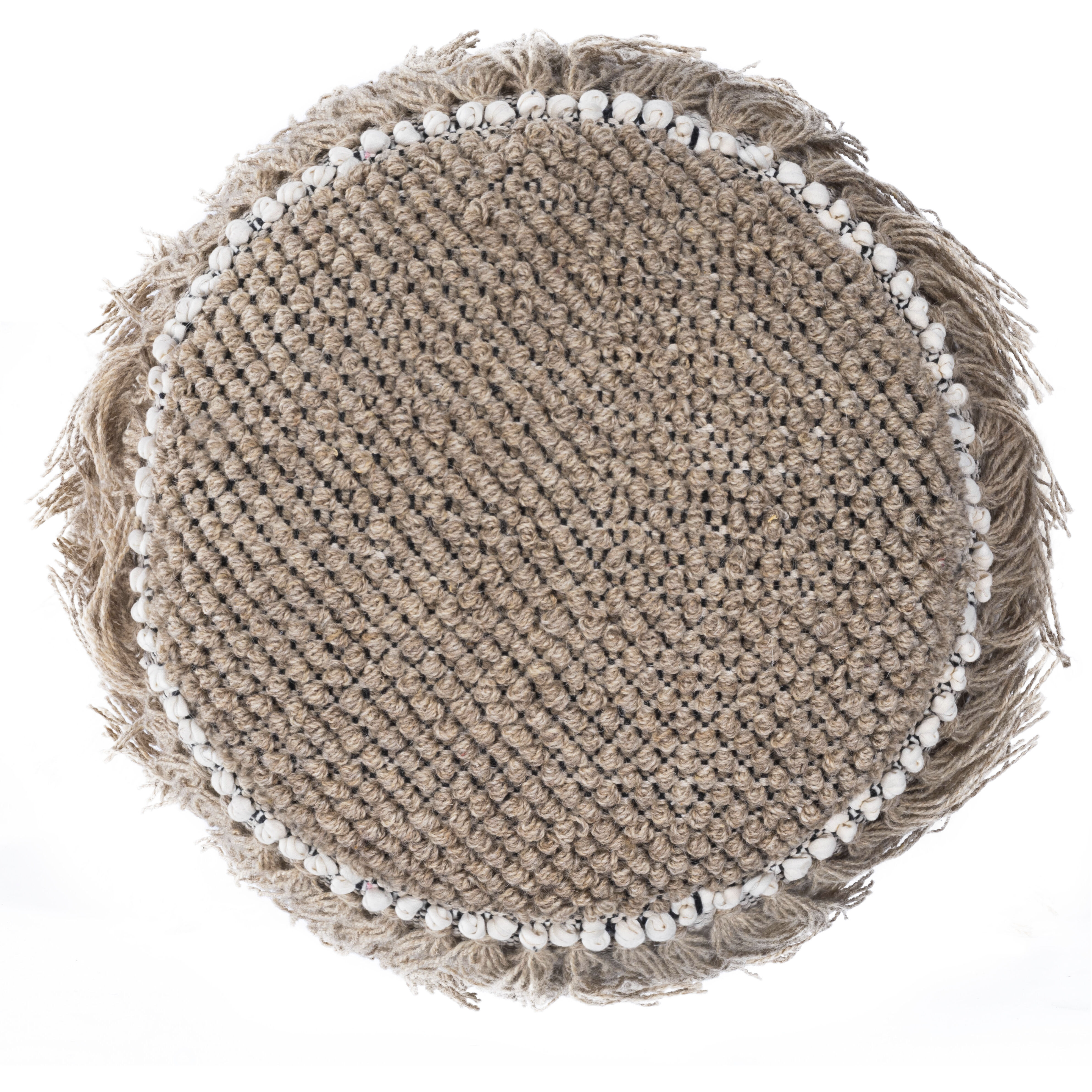 Zoey Round Gray Ottoman or Stool