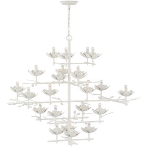 Julie Neill Clementine LED 48 inch Plaster White Tiered Entry Chandelier Ceiling Light
