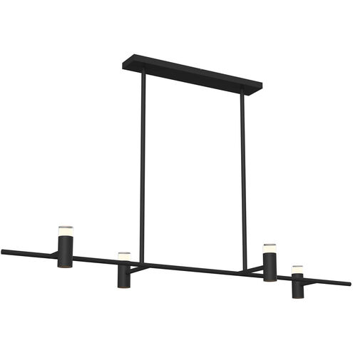 Quartet 4 Light 22.13 inch Black Pendant Ceiling Light