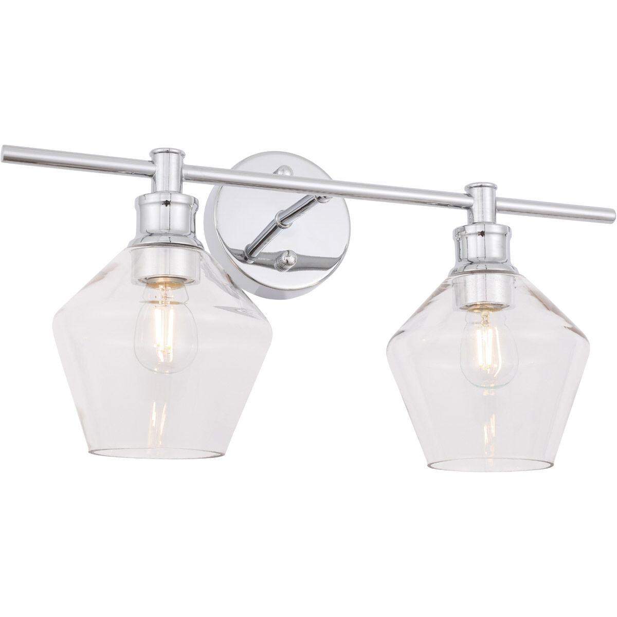 Gene 2 Light 19 inch Chrome Wall sconce Wall Light