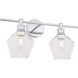Gene 2 Light 19 inch Chrome Wall sconce Wall Light