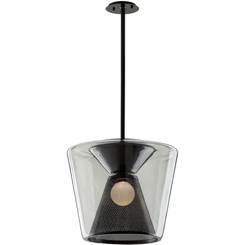 Berlin 1 Light 19.5 inch Soft Black Pendant Ceiling Light