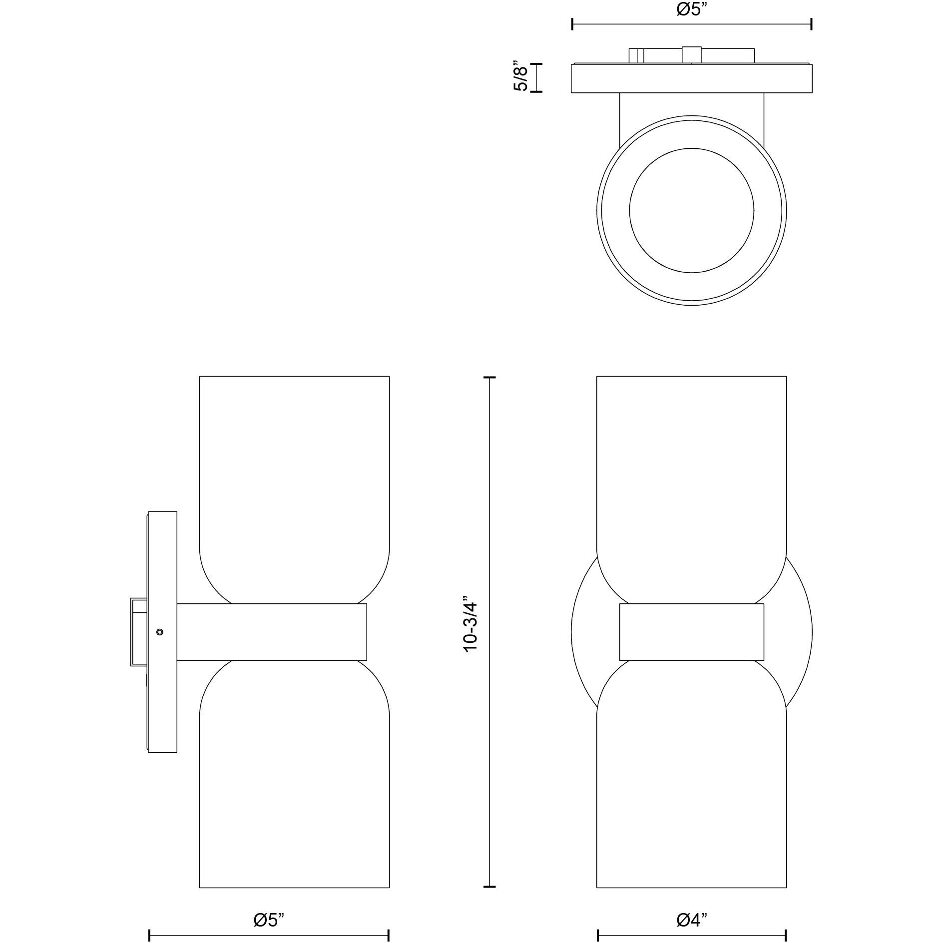 Cedar Wall Sconce Wall Light in Black