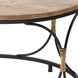 Fisher Island 30 inch Natural with Black Coffee Table