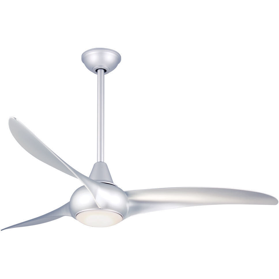 超ポイントアップ祭 F844-SL Minka-Aire Light Fan Ceiling Silver inch 52 Wave 文学・小説