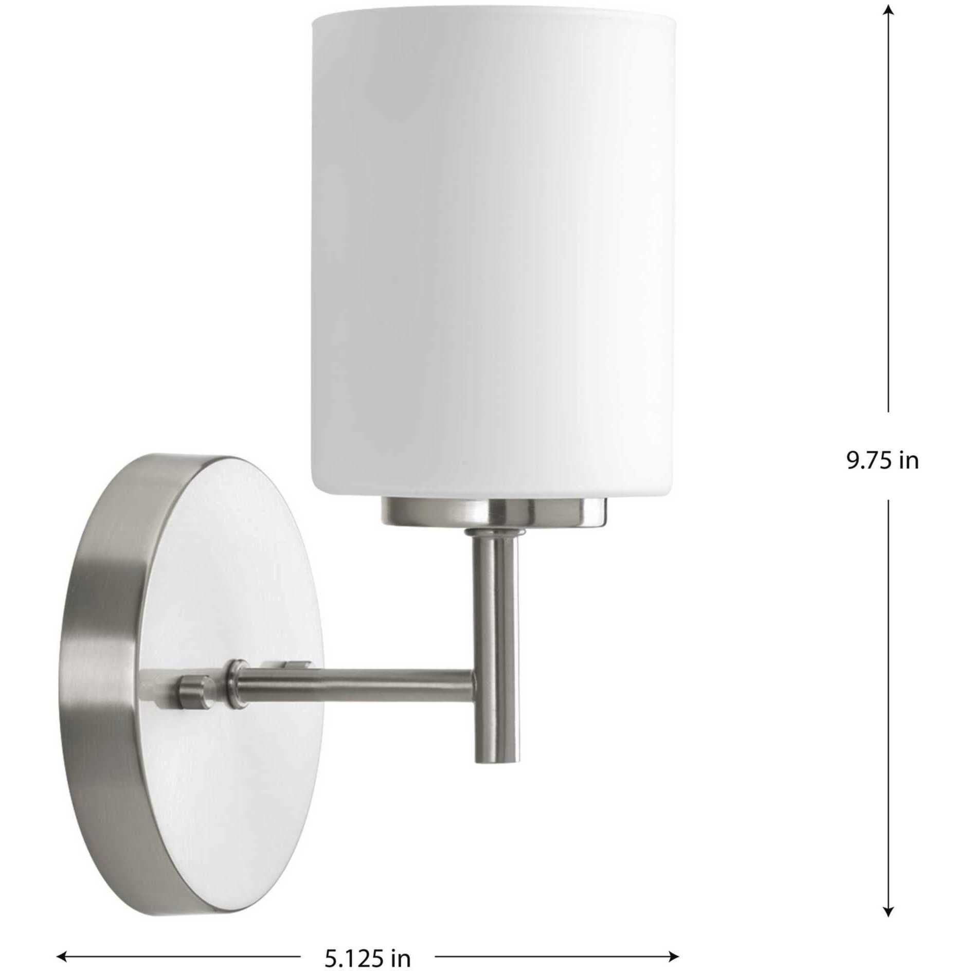 Replay 1 Light 5.13 inch Brushed Nickel Bath Vanity Wall Light