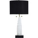 Jasper 32 inch 60 watt Black and White Table Lamp Portable Light in Black/White
