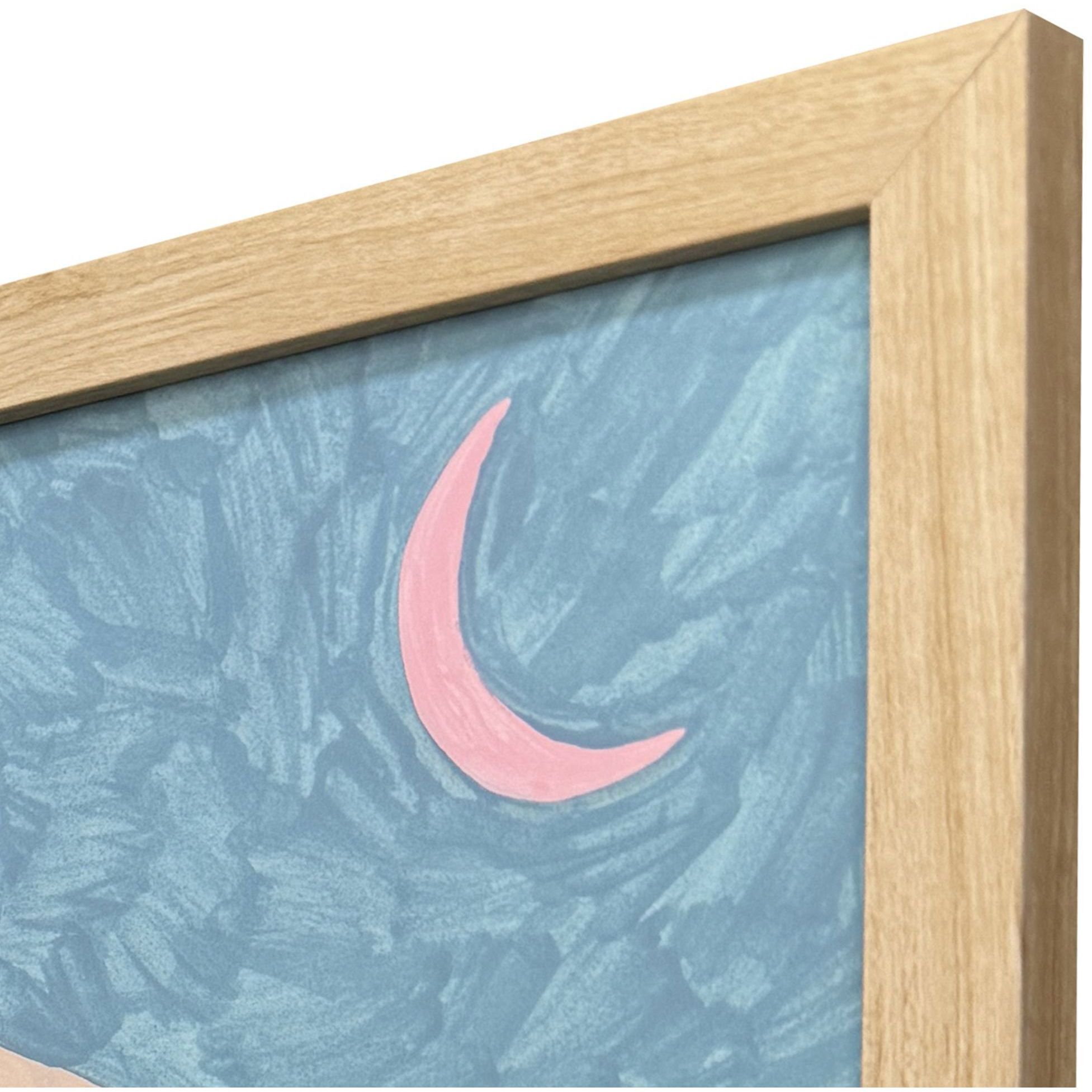 Whimsical Bloom Whimsical Dream Whimsical Oasis Pink and Green and Blue and Teal Framed Art, Propac