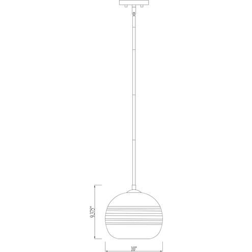 Harmony 1 Light 10 inch Olde Brass Pendant Ceiling Light