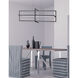 Hildegard LED 40 inch Matte Black Horizontal Chandelier Ceiling Light