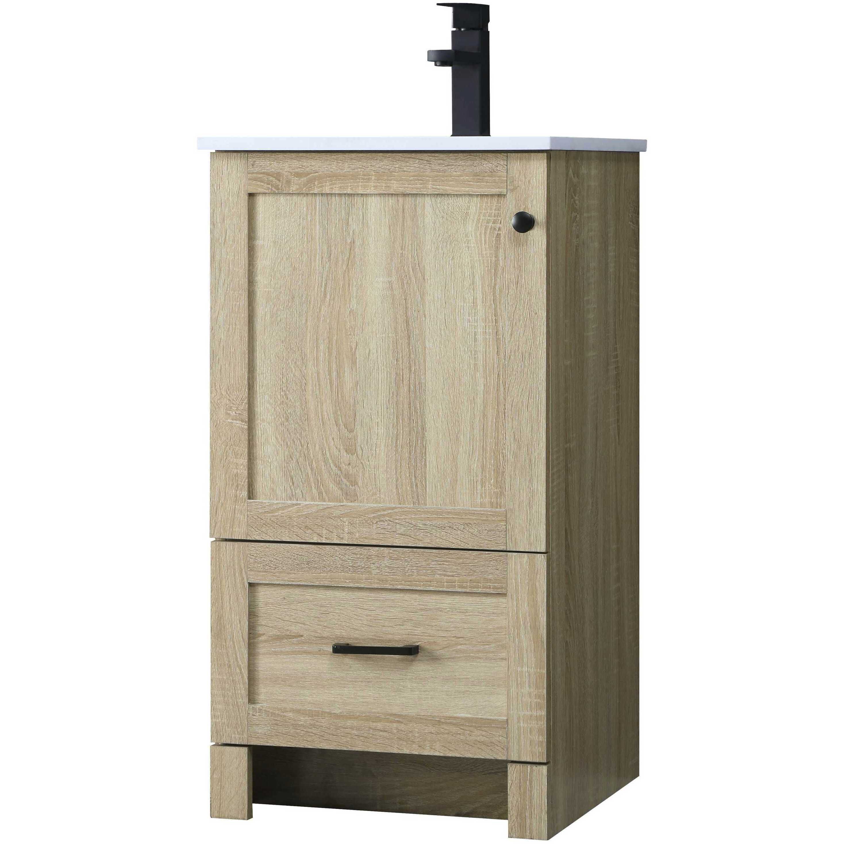 Soma 18 X 34 inch Mango Wood Bathroom Vanity Cabinet