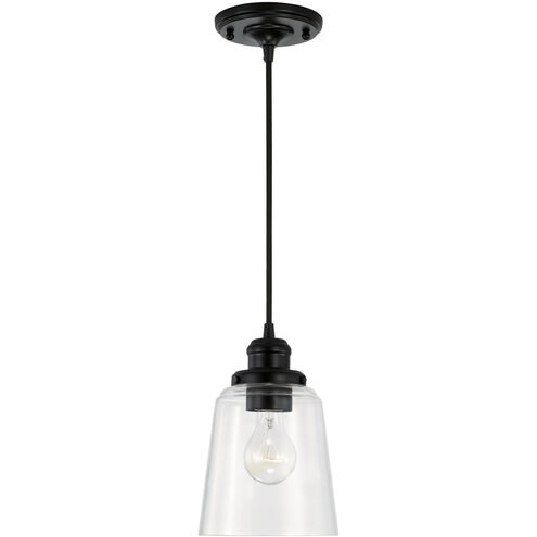 Fallon 1 Light 6 inch Matte Black Pendant Ceiling Light