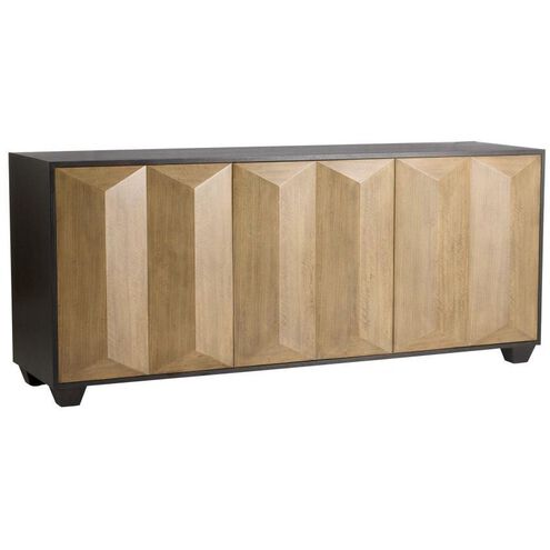 Sapphire 34 inch Chamois Gray Credenza