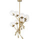 Auresa 8 Light 34.5 inch Soft Brass Pendant Ceiling Light