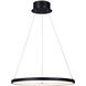 Madison LED 21 inch Black LED Chandelier Ceiling Light